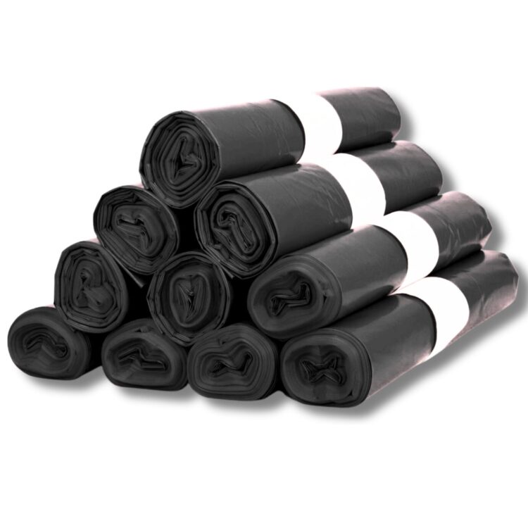 Müllsäcke 120 L Standard (Typ 60), schwarz – Rolle à 25 Beutel