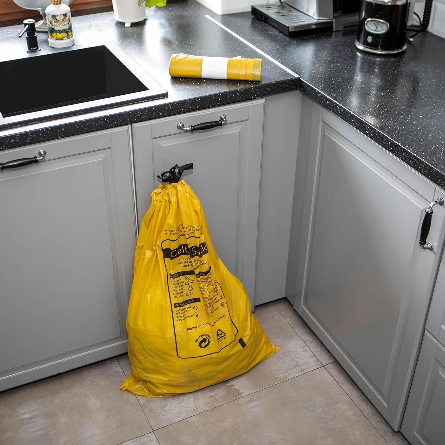 Gelber Sack 90 L extra stark (27 µm) – Rolle à 13 Beutel – Bild 6